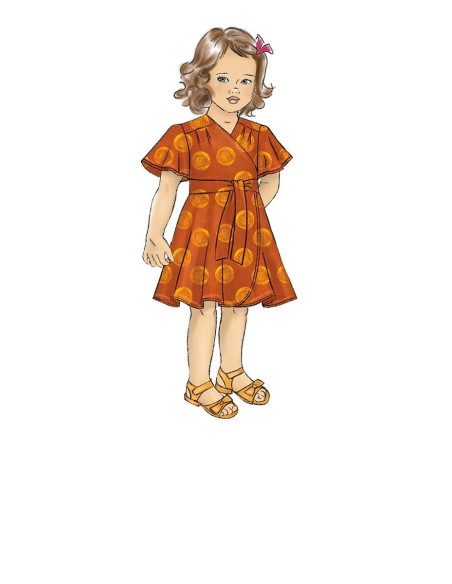 Molde de vestido e cinto - Butterick 6654