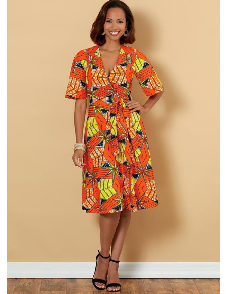 Molde de vestido e cinto - Butterick 6654