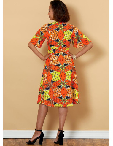Molde de vestido e cinto - Butterick 6654