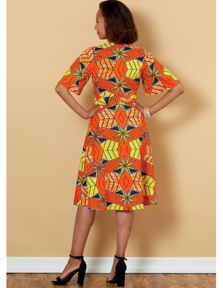 Molde de vestido e cinto - Butterick 6654