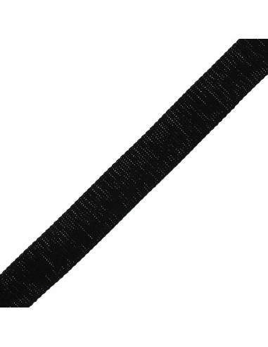 Alça de algodão para bolsa cintilante - Preto