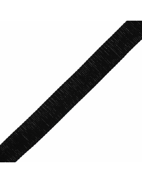 Alça de algodão para bolsa cintilante - Preto