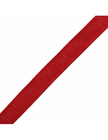 Alça de algodão cintilante para bolsa - Vermelho