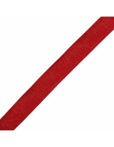 Alça de algodão cintilante para bolsa - Vermelho