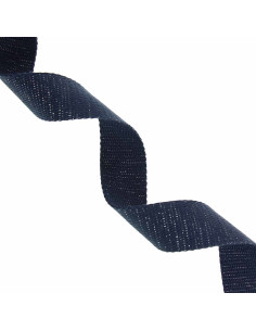 Alça de algodão para bolsa cintilante - Azul marinho