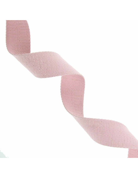 Alça de algodão para bolsa cintilante - Rosa