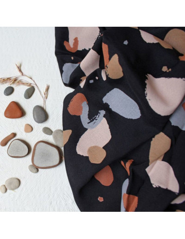 Tecido viscose Granito Night - Atelier Brunette