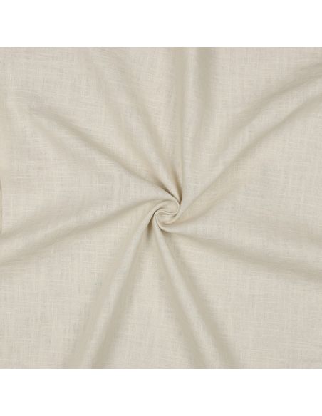 Tissu lin coton lavé - Beige