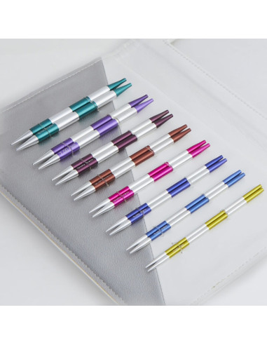 Conjunto de agulhas de tricô circulares KnitPro Deluxe SmartStix