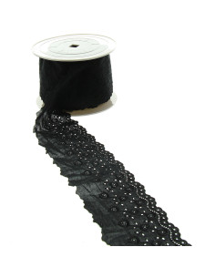 Bordado inglês Lise 76 mm - Preto