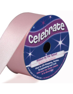 Fita de cetim Celebrate rosa - 25 mm x 4 metros