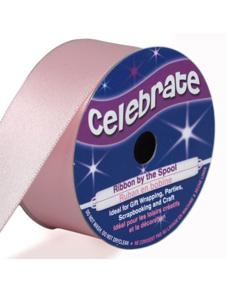 Fita de cetim Celebrate rosa - 25 mm x 4 metros
