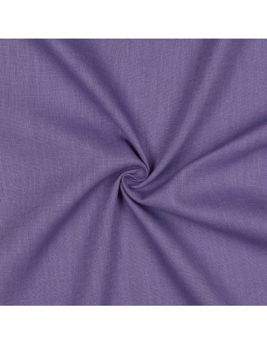 Tissu lin coton lavé - Violet