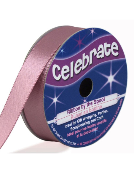 Fita de cetim Celebrate rosa antigo - 13 mm x 6 metros