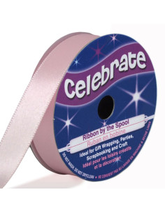 Fita de cetim Celebrate rosa - 13 mm x 6 metros