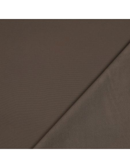 Tissu softshell déperlant envers micro polaire - Taupe