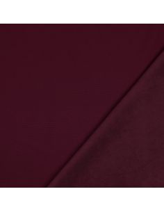 Tissu softshell déperlant envers micro polaire - Lie de vin