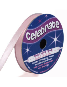 Fita de cetim Celebrate rosa - 6 mm x 6 metros