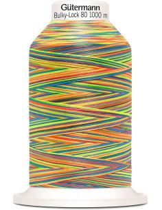 Cone de linha de espuma Gütermann Bulky-Lock Multicolour 1000 m