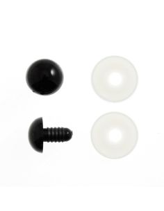 Lot de 6 yeux de sécurité 9 mm - Rose