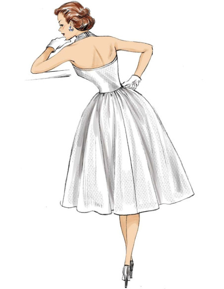 Molde de vestido e casaco - Butterick 6682