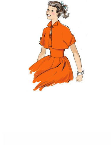 Molde de vestido e casaco - Butterick 6682