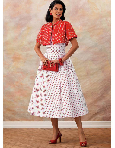 Molde de vestido e casaco - Butterick 6682