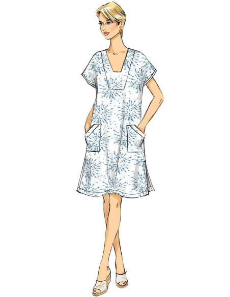 Padrão de túnica e caftan - Butterick 6683