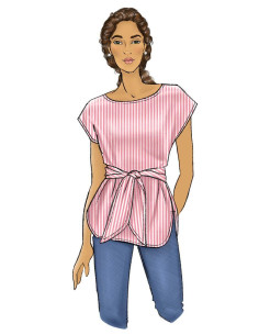 Molde de top e cinto - Butterick 6685 2