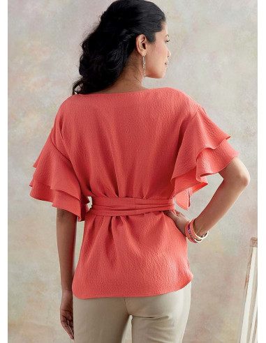 Molde de top e cinto - Butterick 6685
