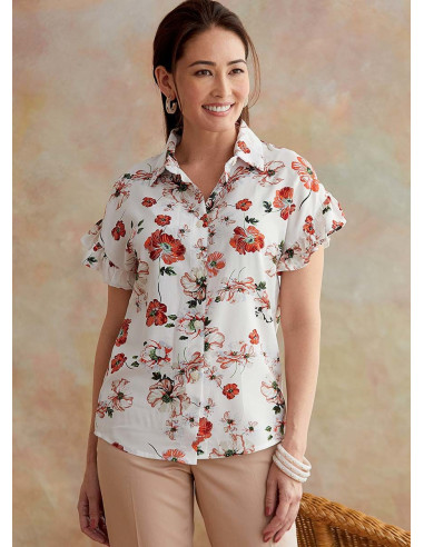 Molde de blusa - Butterick 6686
