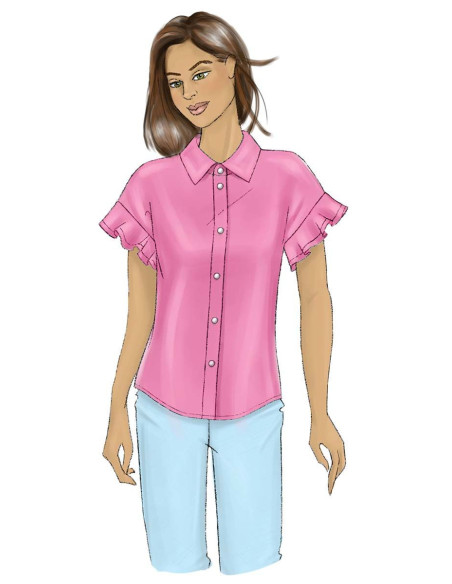 Molde de blusa - Butterick 6686