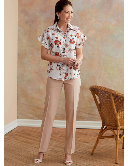 Molde de blusa - Butterick 6686