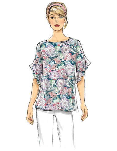 Molde de blusa - Butterick 6687
