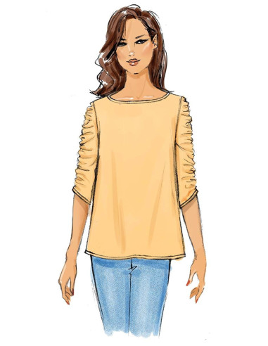 Molde de blusa - Butterick 6687