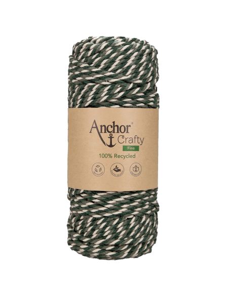 Algodão macramé reciclado Crafty Fine Multico Anchor