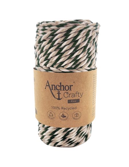 Algodão macramé reciclado Crafty Fine Multico Anchor