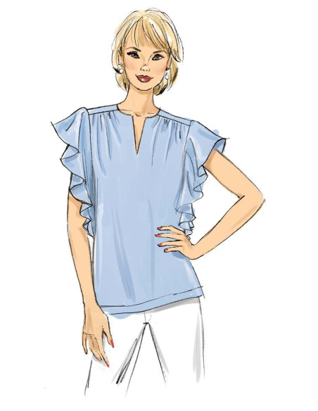 Molde de blusa - Butterick 6688