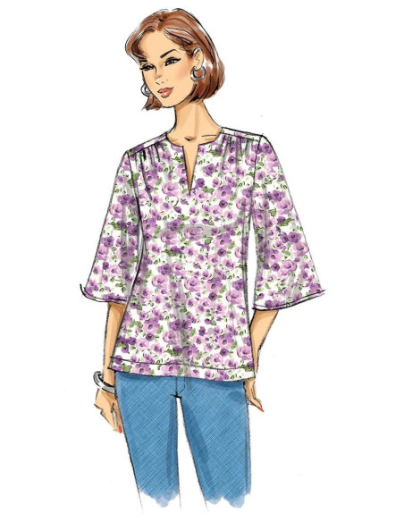 Molde de blusa - Butterick 6688
