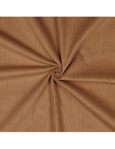 Tecido de veludo cotelê de algodão - Chocolate