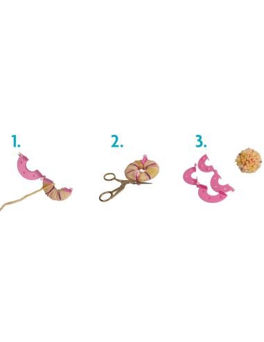 Conjunto de 4 aparelhos para pompons