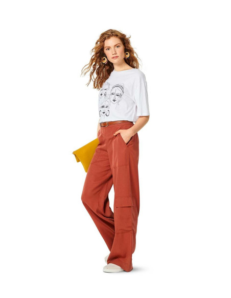 Molde de calça larga - Burda 6250