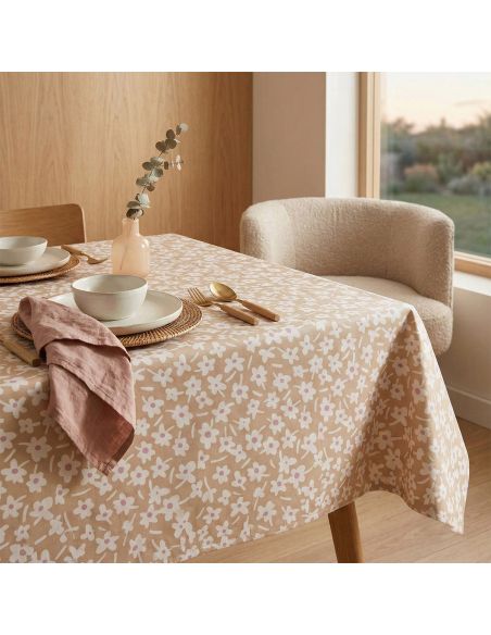 Nappe toile cirée Captain Cook Happy Days - Mocha