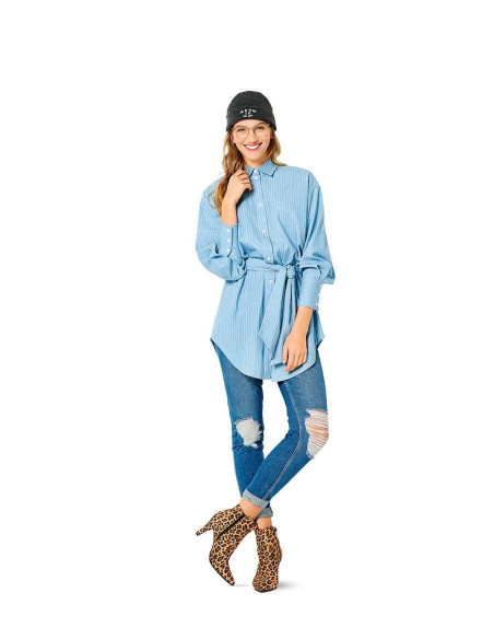 Molde de blusa e camisa - Burda 6263