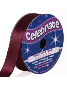 Fita de cetim Celebrate ameixa - 13 mm x 6 metros
