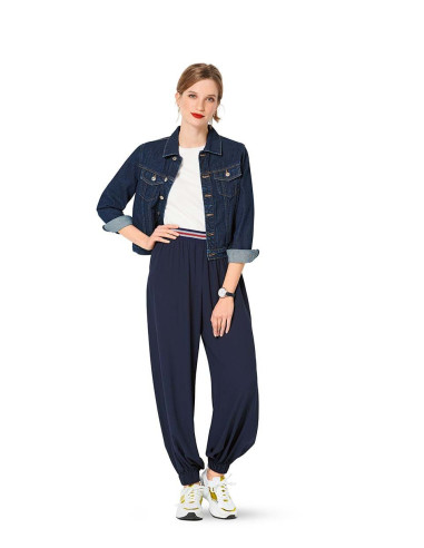 Molde de calça bufante - Burda 6283