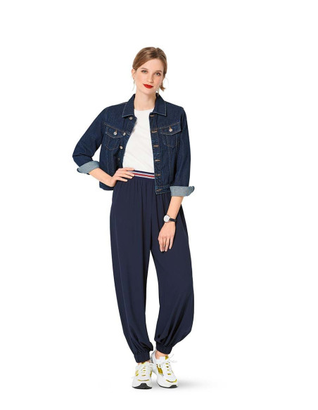 Molde de calça bufante - Burda 6283