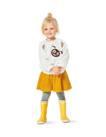 Molde de sweatshirt com capuz - Burda 9308