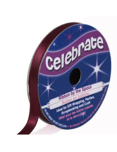 Fita de cetim Celebrate ameixa - 6 mm x 6 metros