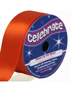 Fita de cetim Celebrate laranja - 25 mm x 4 metros